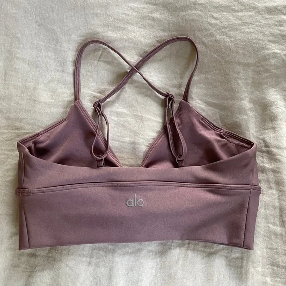 ALO Yoga Mauve Sports Bra - Picture 3 of 7
